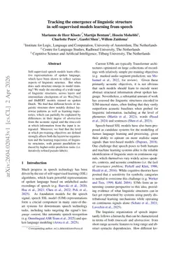 Tracking the emergence of linguistic structure in self-supervised models learning from speech