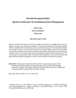 The Self Driving Portfolio: Agentic Architecture for Institutional Asset Management