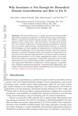 Why Invariance is Not Enough for Biomedical Domain Generalization and How to Fix It