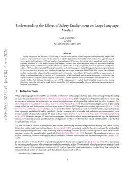Understanding the Effects of Safety Unalignment on Large Language Models