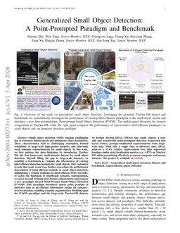 Generalized Small Object Detection:A Point-Prompted Paradigm and Benchmark