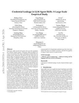 Credential Leakage in LLM Agent Skills: A Large-Scale Empirical Study