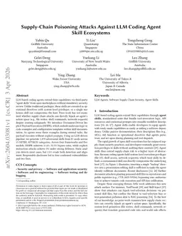 Supply-Chain Poisoning Attacks Against LLM Coding Agent Skill Ecosystems