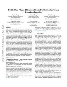 DSBD: Dual-Aligned Structural Basis Distillation for Graph Domain Adaptation