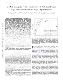 SFFNet: Synergistic Feature Fusion Network With Dual-Domain Edge Enhancement for UAV Image Object Detection
