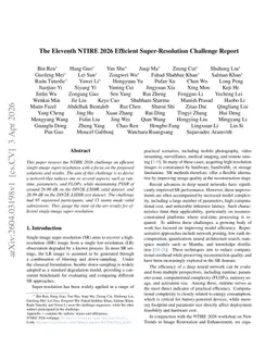 The Eleventh NTIRE 2026 Efficient Super-Resolution Challenge Report