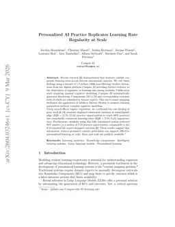 Personalized AI Practice Replicates Learning Rate Regularity at Scale