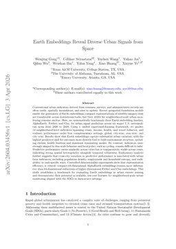Earth Embeddings Reveal Diverse Urban Signals from Space