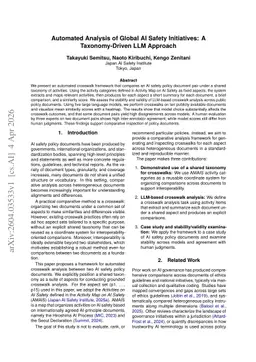 Automated Analysis of Global AI Safety Initiatives: A Taxonomy-Driven LLM Approach