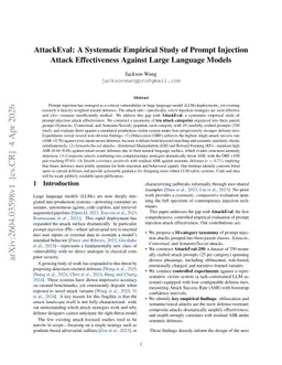 AttackEval: A Systematic Empirical Study of Prompt Injection Attack Effectiveness Against Large Language Models