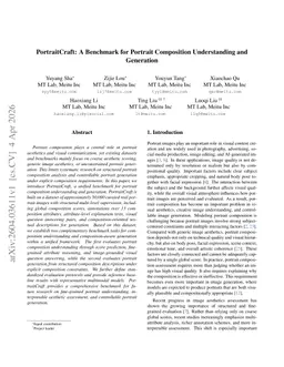 PortraitCraft: A Benchmark for Portrait Composition Understanding and Generation