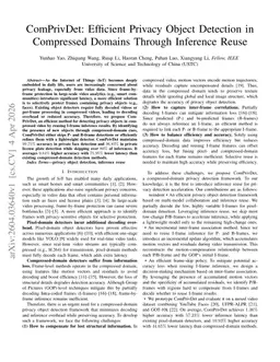 ComPrivDet: Efficient Privacy Object Detection in Compressed Domains Through Inference Reuse