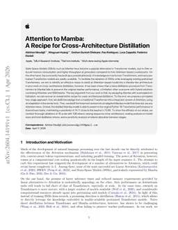 Attention to Mamba: A Recipe for Cross-Architecture Distillation