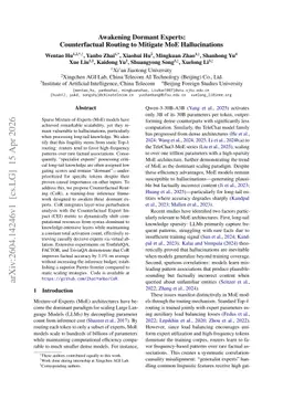 Awakening Dormant Experts:Counterfactual Routing to Mitigate MoE Hallucinations