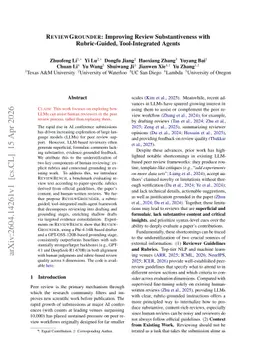 ReviewGrounder: Improving Review Substantiveness with Rubric-Guided, Tool-Integrated Agents