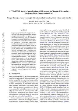 APEX-MEM: Agentic Semi-Structured Memory with Temporal Reasoning for Long-Term Conversational AI