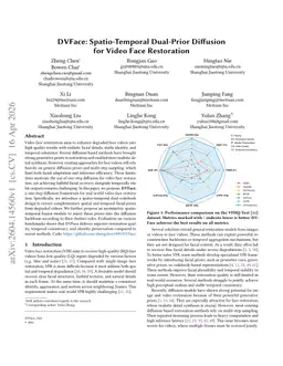 DVFace: Spatio-Temporal Dual-Prior Diffusion for Video Face Restoration