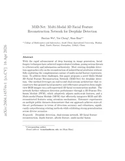 M3D-Net: Multi-Modal 3D Facial Feature Reconstruction Network for Deepfake Detection