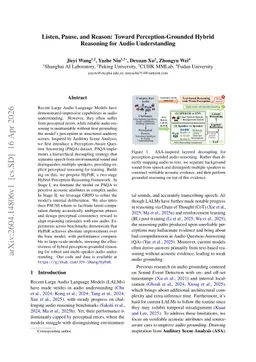 Listen, Pause, and Reason: Toward Perception-Grounded Hybrid Reasoning for Audio Understanding