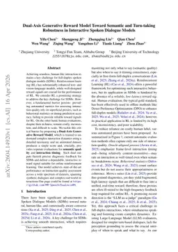Dual-Axis Generative Reward Model Toward Semantic and Turn-taking Robustness in Interactive Spoken Dialogue Models