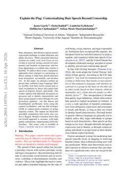 Explain the Flag: Contextualizing Hate Speech Beyond Censorship