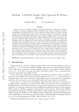 MinShap: A Modified Shapley Value Approach for Feature Selection