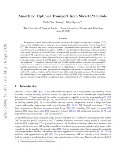 Amortized Optimal Transport from Sliced Potentials