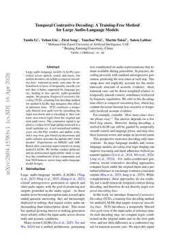 Temporal Contrastive Decoding: A Training-Free Method for Large Audio-Language Models