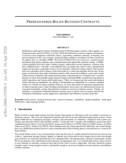 Preregistered Belief Revision Contracts