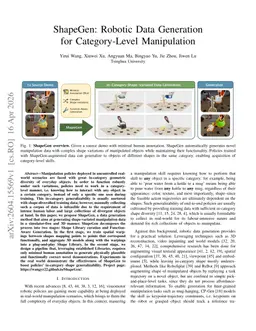 ShapeGen: Robotic Data Generation for Category-Level Manipulation