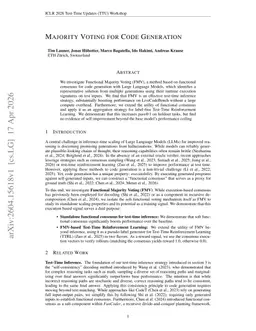 Majority Voting for Code Generation