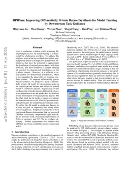 DPDSyn: Improving Differentially Private Dataset Synthesis for Model Training by Downstream Task Guidance