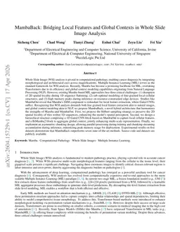 MambaBack: Bridging Local Features and Global Contexts in Whole Slide Image Analysis