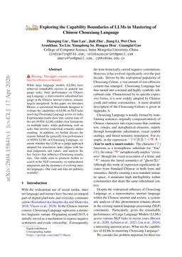 Exploring the Capability Boundaries of LLMs in Mastering of Chinese Chouxiang Language