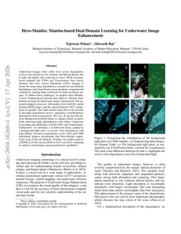 Hero-Mamba: Mamba-based Dual Domain Learning for Underwater Image Enhancement