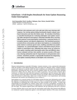 EchoChain: A Full-Duplex Benchmark for State-Update Reasoning Under Interruptions