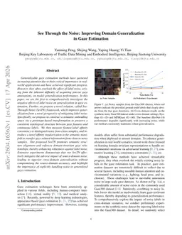 See Through the Noise: Improving Domain Generalization in Gaze Estimation