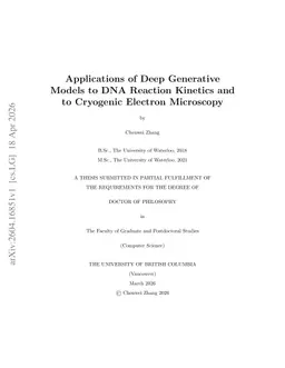 Applications of deep generative models to DNA reaction kinetics and to cryogenic electron microscopy