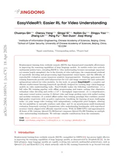 EasyVideoR1: Easier RL for Video Understanding