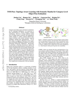 TSM-Pose: Topology-Aware Learning with Semantic Mamba for Category-Level Object Pose Estimation