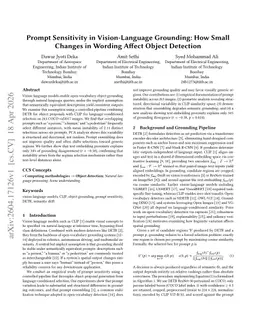 Prompt Sensitivity in Vision-Language Grounding: How Small Changes in Wording Affect Object Detection