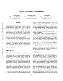 Instant Colorization of Gaussian Splats