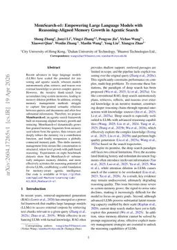MemSearch-o1: Empowering Large Language Models with Reasoning-Aligned Memory Growth in Agentic Search