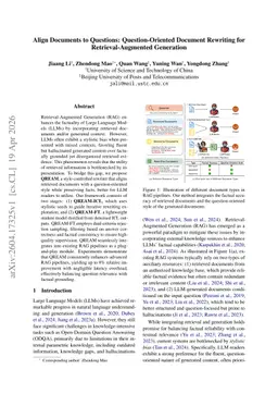Align Documents to Questions: Question-Oriented Document Rewriting for Retrieval-Augmented Generation