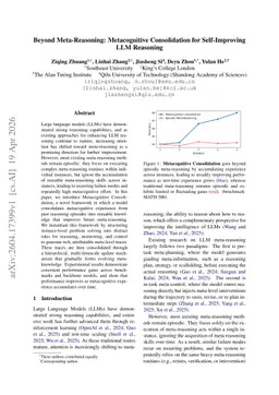 Beyond Meta-Reasoning: Metacognitive Consolidation for Self-Improving LLM Reasoning