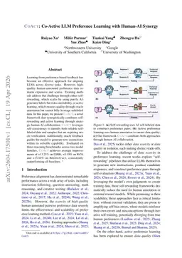 CoAct: Co-Active LLM Preference Learning with Human-AI Synergy