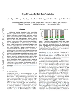 Dual Strategies for Test-Time Adaptation