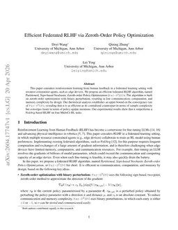 Efficient Federated RLHF via Zeroth-Order Policy Optimization