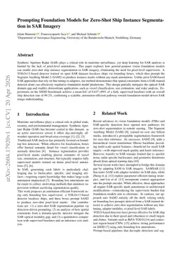 Prompting Foundation Models for Zero-Shot Ship Instance Segmentation in SAR Imagery