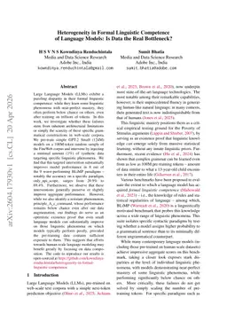 Heterogeneity in Formal Linguistic Competence of Language Models: Is Data the Real Bottleneck?